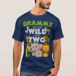 Camiseta Grammy of the Wild Two Zoo Birthday Safari<br><div class="desc">Grammy of the Wild Two Zoo Birthday Safari . Check out our birthday t shirt selection for the very best in unique or custom,  handmade pieces from our shops.</div>