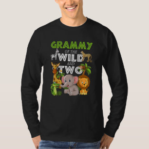 Camiseta Grammy Of The Wild Two Zoo Birthday Safari Jungle