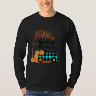 Camiseta Grammy S Little Pumpkins Truck Green Plaid Otoño