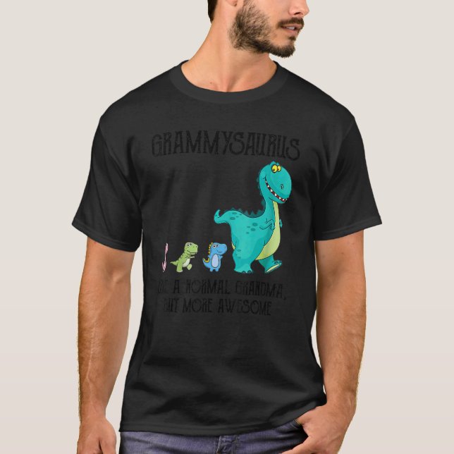 Camiseta Grammysaurus como una abuela normal pero más impre (Anverso)
