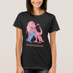 Camiseta GrammySaurus T-Rex con niños y dinosaurios Chicas