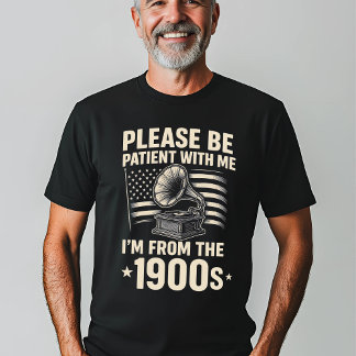 Camiseta Gramófono de la época divertida de 1900