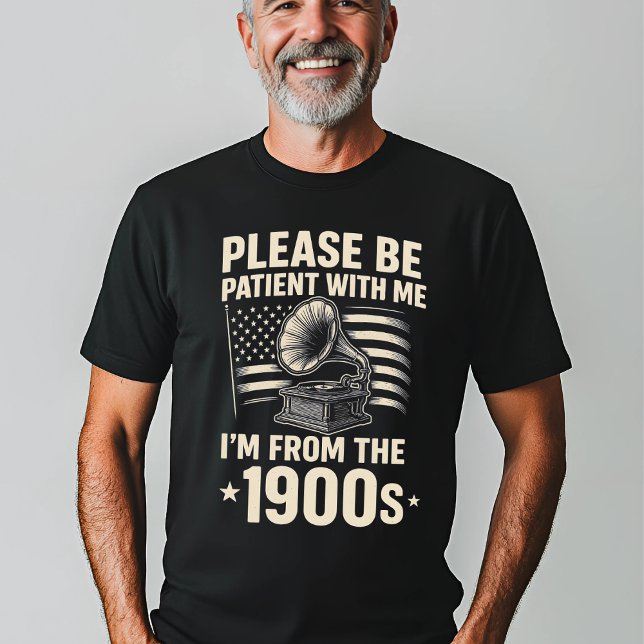 Camiseta Gramófono de la época divertida de 1900 (Subido por el creador)