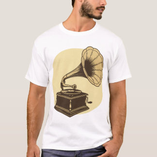 Camiseta Gramófono vintage