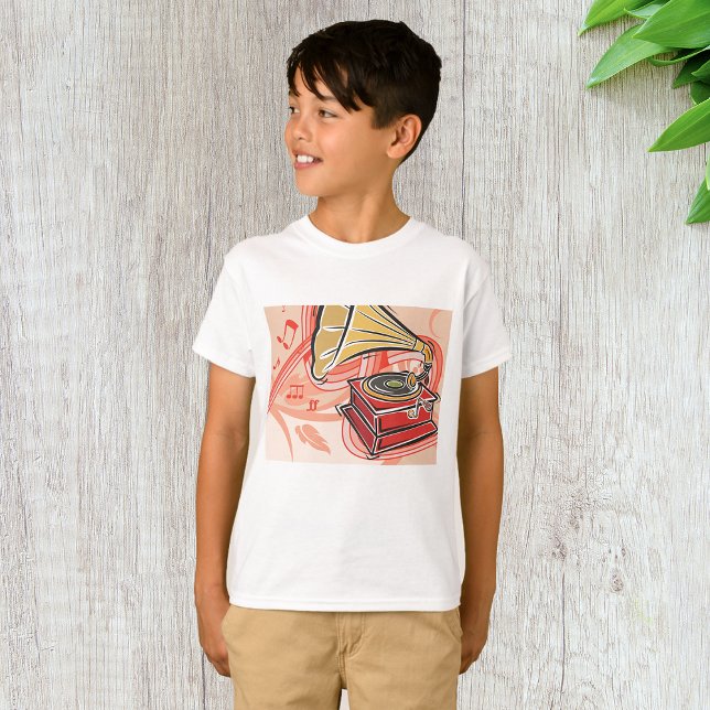 Camiseta Gramófono vintage (Subido por el creador)