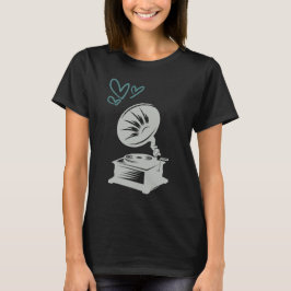 Camiseta Gramophone Music Old School