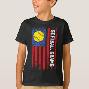 Camiseta Gramos de Softll Bandera Americana Divertido Jugad