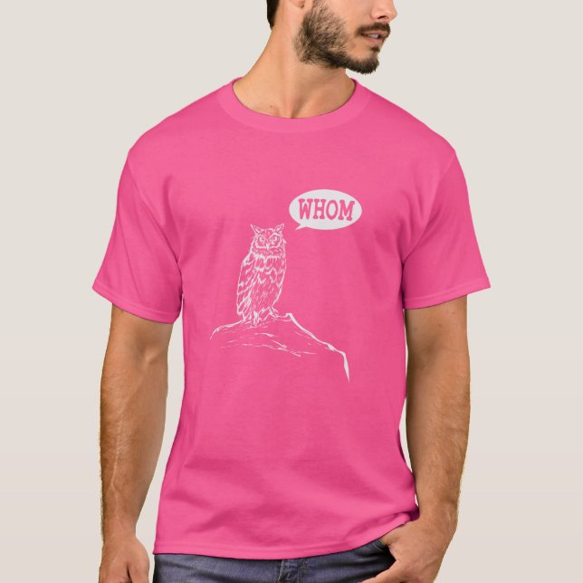 Camiseta Gramoso profesor de inglés Grammar Owl (Anverso)