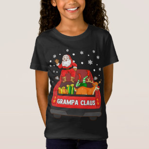 Camiseta Grampa Claus Red Truck Santa Reindeer Elf Christma