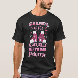 Camiseta Grampa de la patineta patinadora de la princesa de