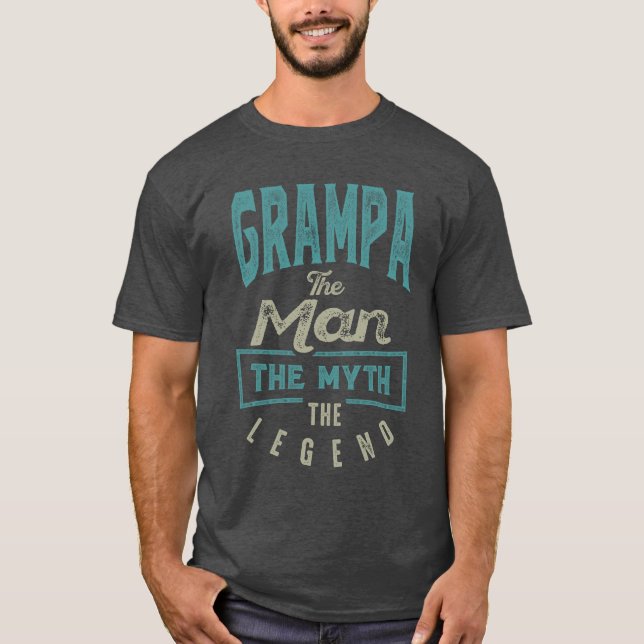 Camiseta Grampa El Mito La Leyenda (Anverso)