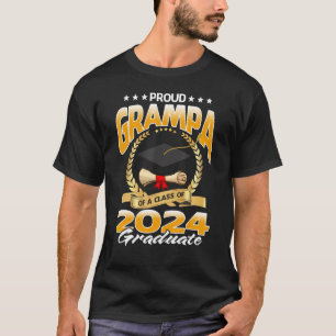 Camiseta Grampa Orgullosa De Una Clase De 2024 Graduado Sup