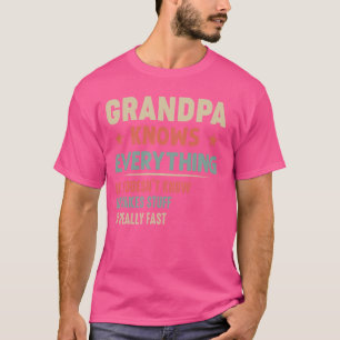 Camiseta Grampa sabe todo lo gracioso del abuelo Padre