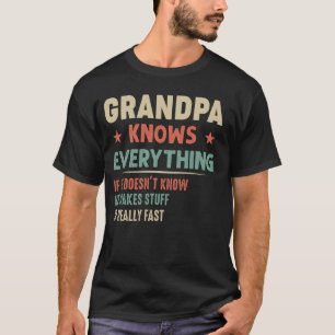 Camiseta Grampa sabe todo lo gracioso del abuelo Padre
