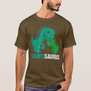 Camiseta Grampasaurus Cute Sweet Grandpa Family Dinosaur Fa