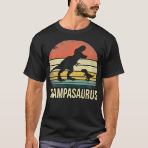 Camiseta Grampasaurus T Re Dinosaur Retro Día del Padre por