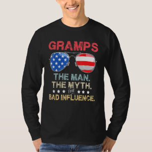 Camiseta Gramps Bandera De Gafas De Sol Estadounidense El H