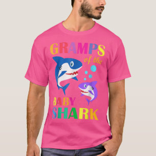 Camiseta Gramps Del Bebé Birthday Shark Gramps Shark Chr