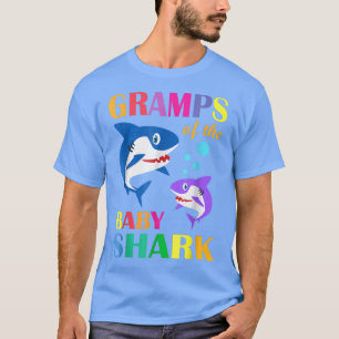Camiseta Gramps Del Bebé Birthday Shark Gramps Shark Chr
