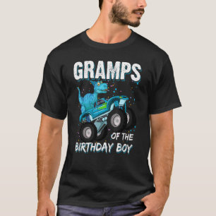 Camiseta Gramps Del Monstruo Del Niño De Cumpleaños Trex Di