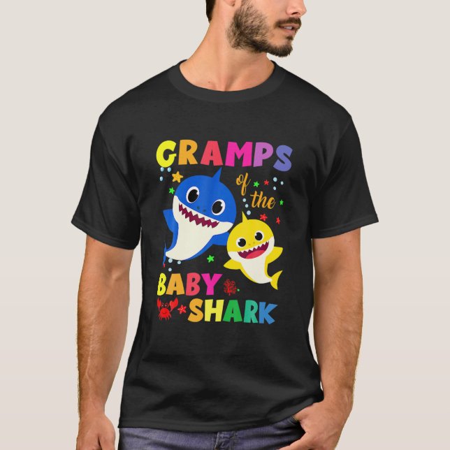 Camiseta Gramps Del Padre Del Tiburón De Cumpleaños, Mamá C (Anverso)