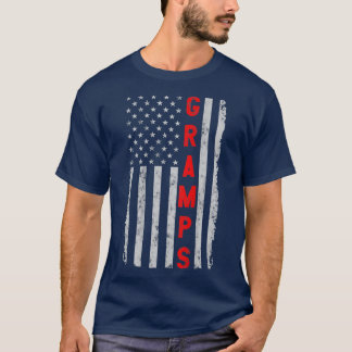 Camiseta Gramps Funny Fathers Day Vintage Patriotic America