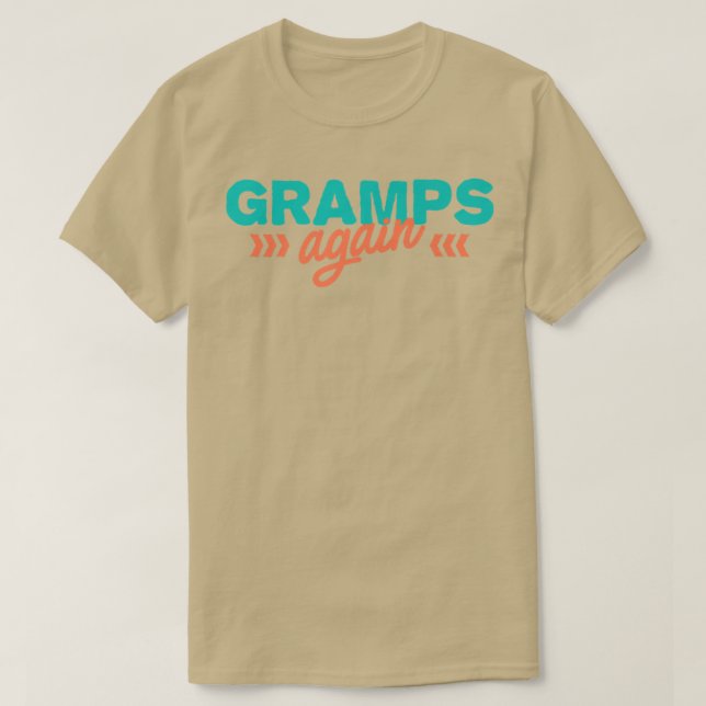Camiseta Gramps Nuevamente Embarazo Invitación Graciosa Beb (Diseño del anverso)