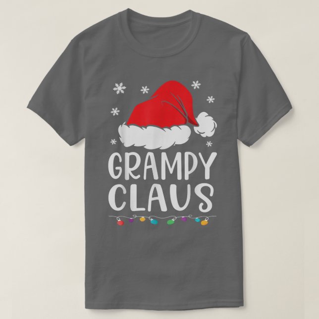 Camiseta Grampy Claus, Familia Coincidiendo Grampy Claus Pa (Diseño del anverso)