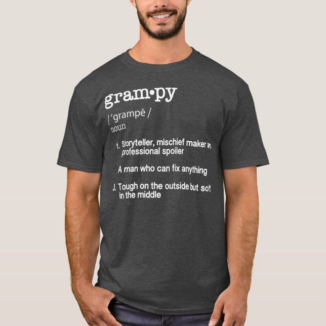 Camiseta Grampy Definition T Funny Guay Presft (Anverso)