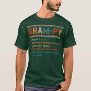 Camiseta Grampy Noun Grampy Definición Mejor Regalo del Abu