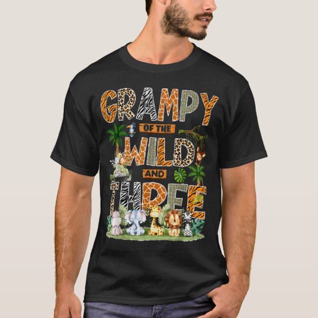 Camiseta Grampy Of The Wild &amp; Three Zoo 3rd Birthday Sa (Anverso)