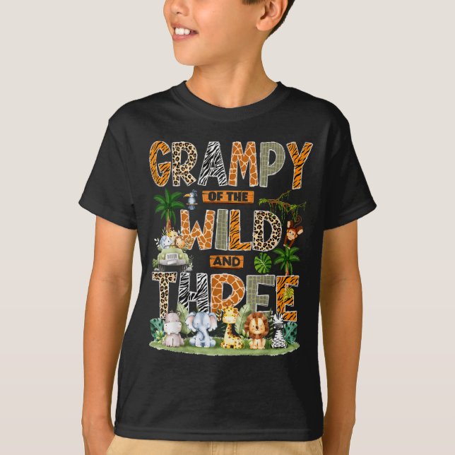 Camiseta Grampy Of The Wild &amp; Three Zoo 3rd Birthday Sa (Anverso)