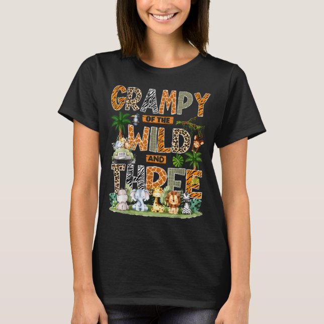 Camiseta Grampy Of The Wild &amp; Three Zoo 3rd Birthday Sa (Anverso)