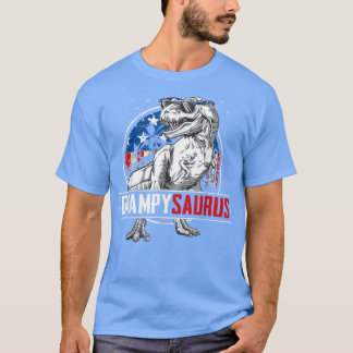 Camiseta Grampy saurus Dinosaur T Re American Flag Family M