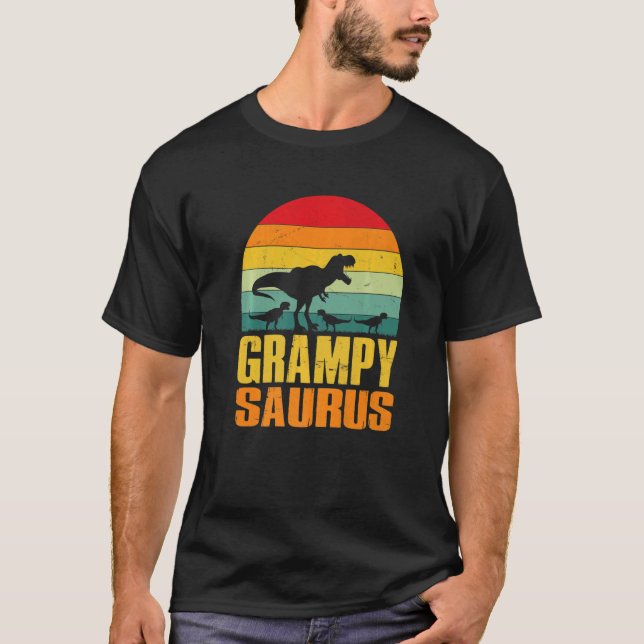 Camiseta Grampysaurus Rex Dinosaur Grampy Saurus Family Mat (Anverso)