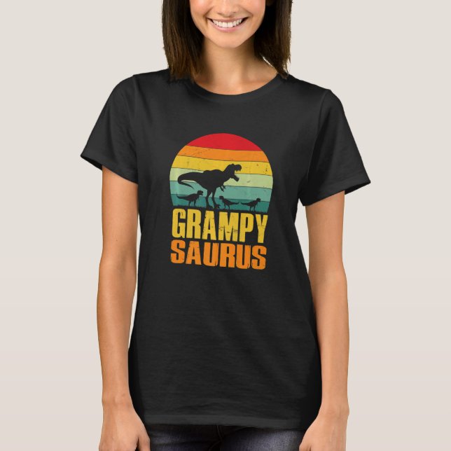 Camiseta Grampysaurus Rex Dinosaur Grampy Saurus Family Mat (Anverso)