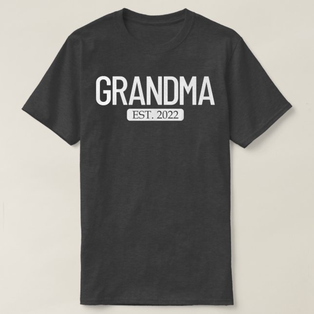 Camiseta Gran Abuela 2022 Cargando Por Anuncio De Embarazo (Diseño del anverso)