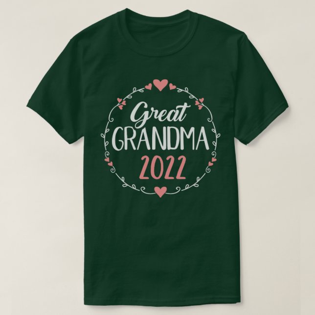 Camiseta Gran abuela 2022 para la invitación del embarazo (Diseño del anverso)