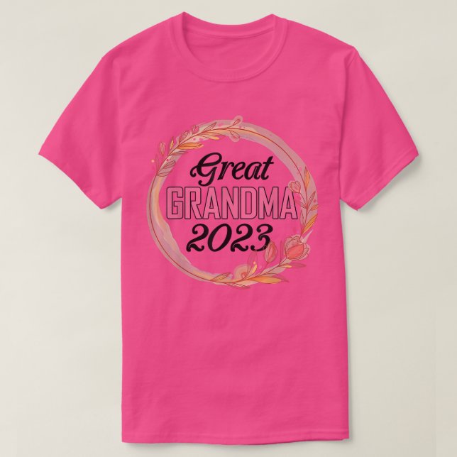 Camiseta Gran abuela 2023 para regalo de Invitación de emba (Diseño del anverso)