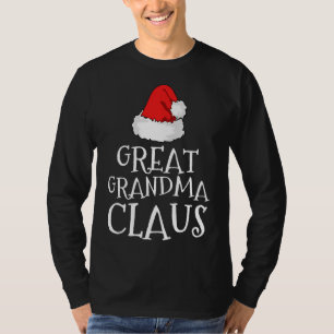 Camiseta Gran Abuela Claus Navidades Gorra Familia coincide
