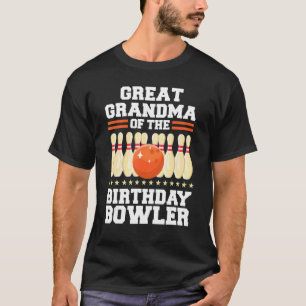 Camiseta Gran Abuela De La Bola De Cumpleaños Bowler