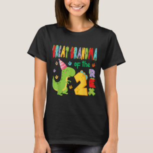 Camiseta Gran Abuela De Los Dos Rex Dino