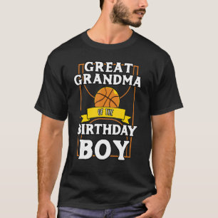 Camiseta Gran Abuela Del Baller De Baloncesto De Cumpleaños
