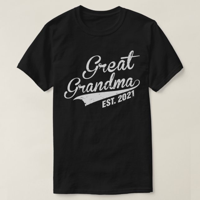 Camiseta Gran Abuela Este 2021 Primera Abuela Grande H (Diseño del anverso)