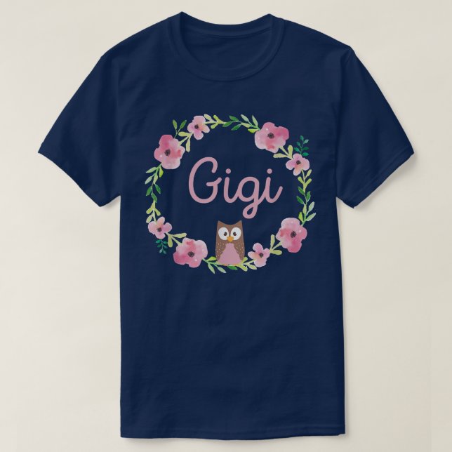 Camiseta Gran Abuela Gigi Invitación de embarazo bebé Rev (Diseño del anverso)