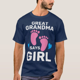 Camiseta Gran Abuela linda revela la gran abuela dice