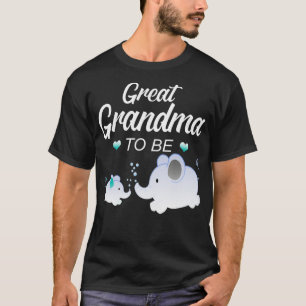 Camiseta Gran Abuela Para Ser Elefante Baby Shower Para Niñ