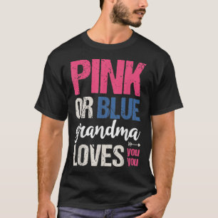 Camiseta Gran Abuela Rosa O Azul Te Ama El Género Del Bebé