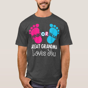 Camiseta Gran Abuela Rosa O Azul Te Ama, Hijo De Bebé
