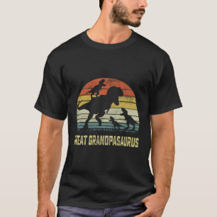 Camiseta Gran Abuelo Saurus T Rex Dinosaur Abuelo 3 Fami